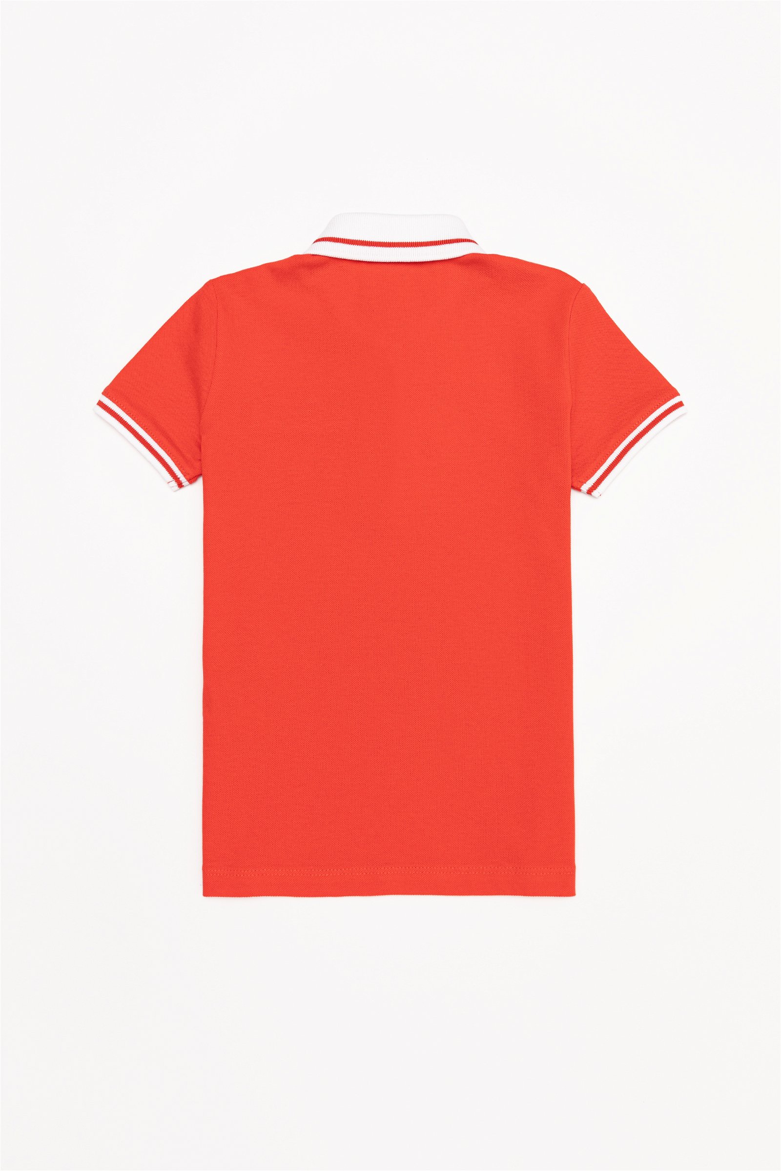تی شرت یقه پولو قرمز  اندامی  دخترانه یو اس پولو