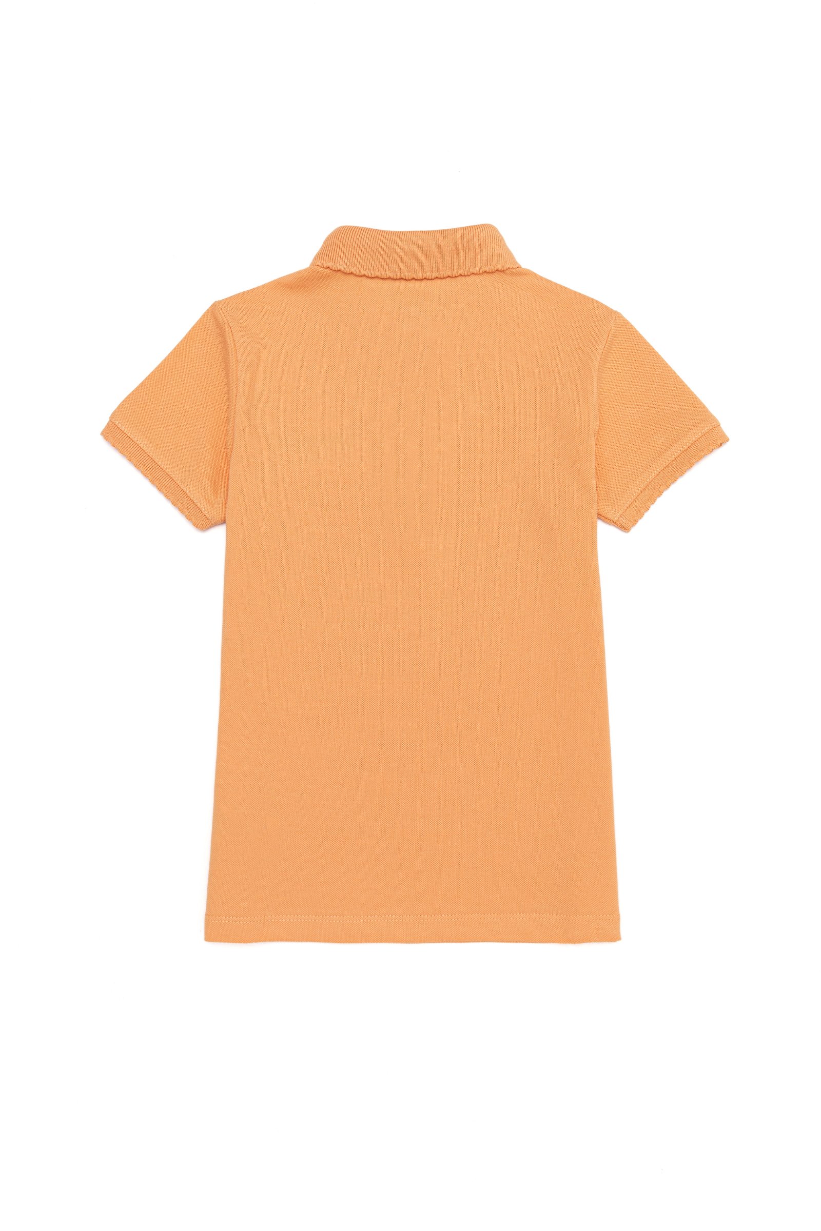 تی شرت یقه پولو زرد  استاندارد فیت  دخترانه یو اس پولو