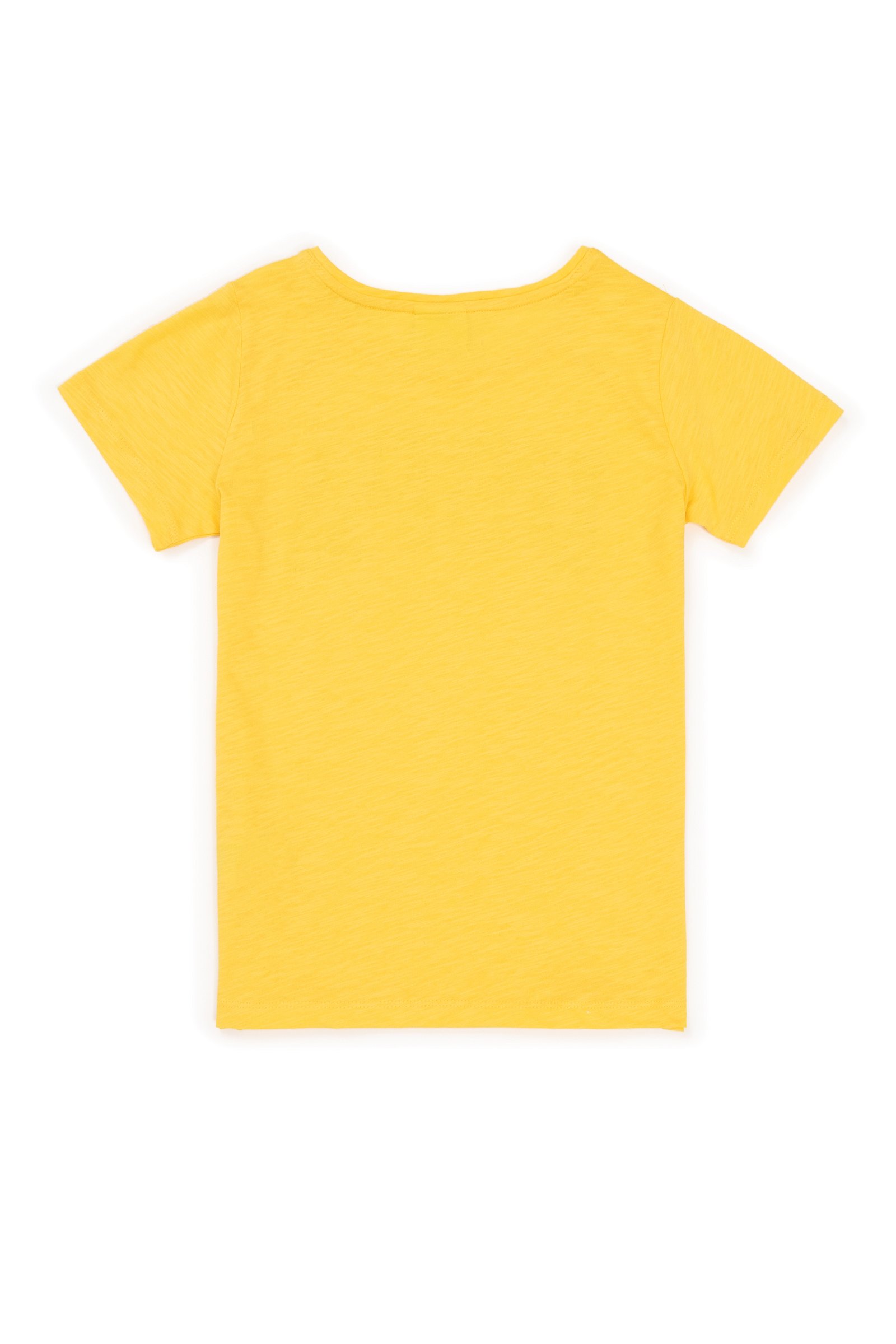 تی شرت  زرد روشن  استاندارد فیت  دخترانه یو اس پولو