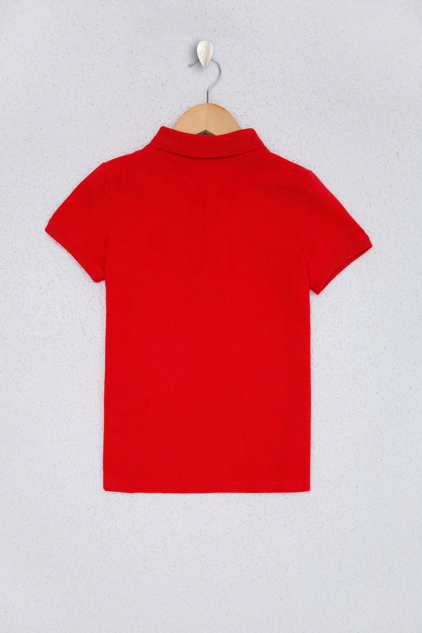 تی شرت یقه پولو قرمز روشن  استاندارد فیت آستین کوتاه پسرانه یو اس پولو