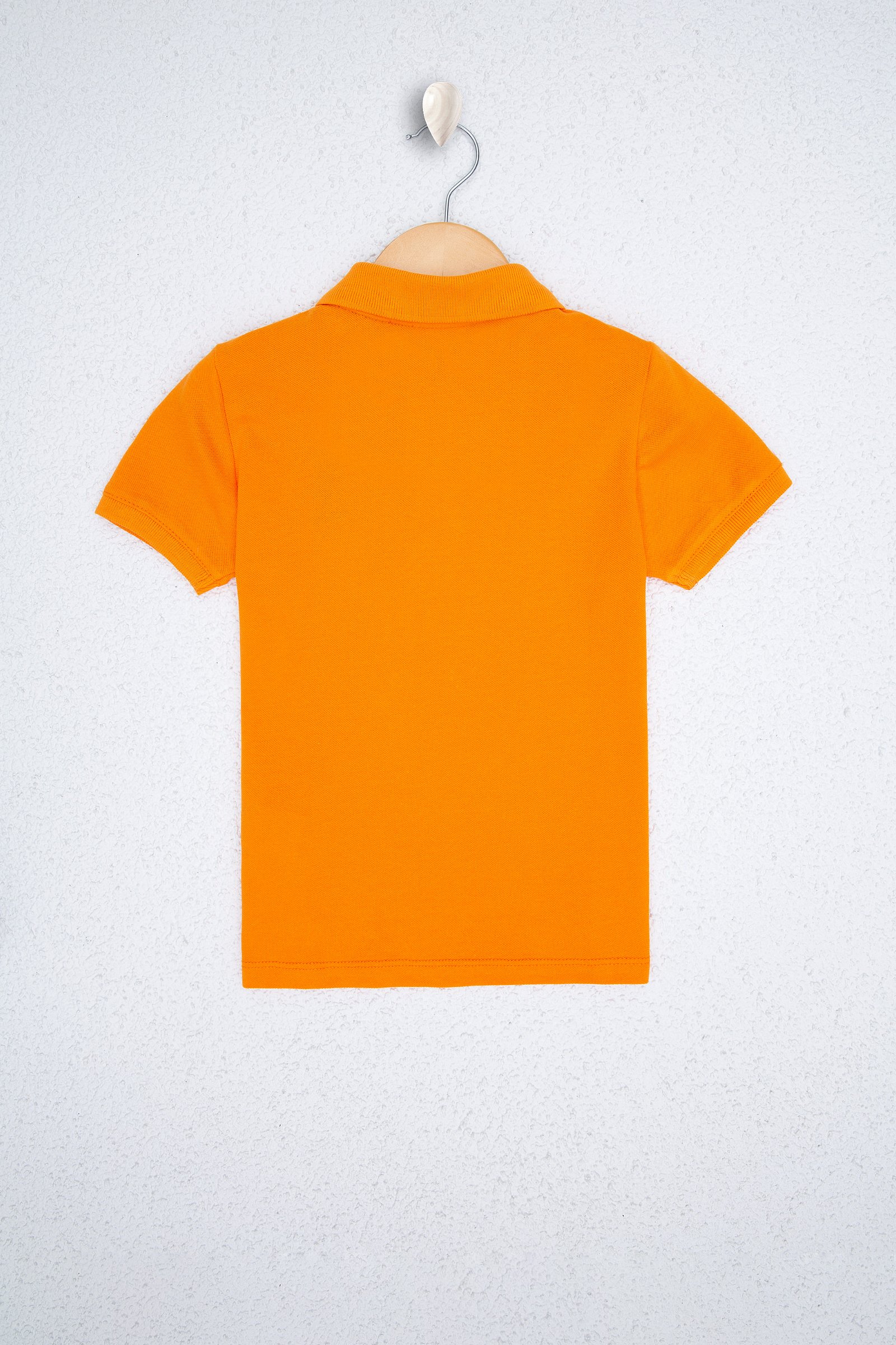 تی شرت یقه پولو نارنجی  استاندارد فیت آستین کوتاه پسرانه یو اس پولو