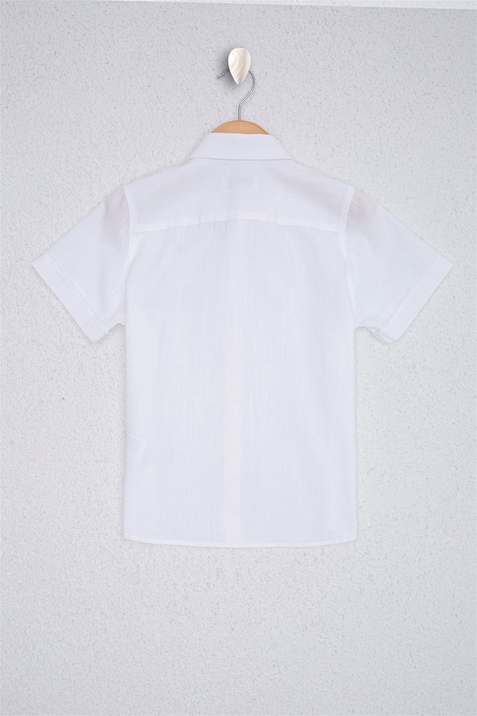 پیراهن  سفید  استاندارد فیت  پسرانه یو اس پولو