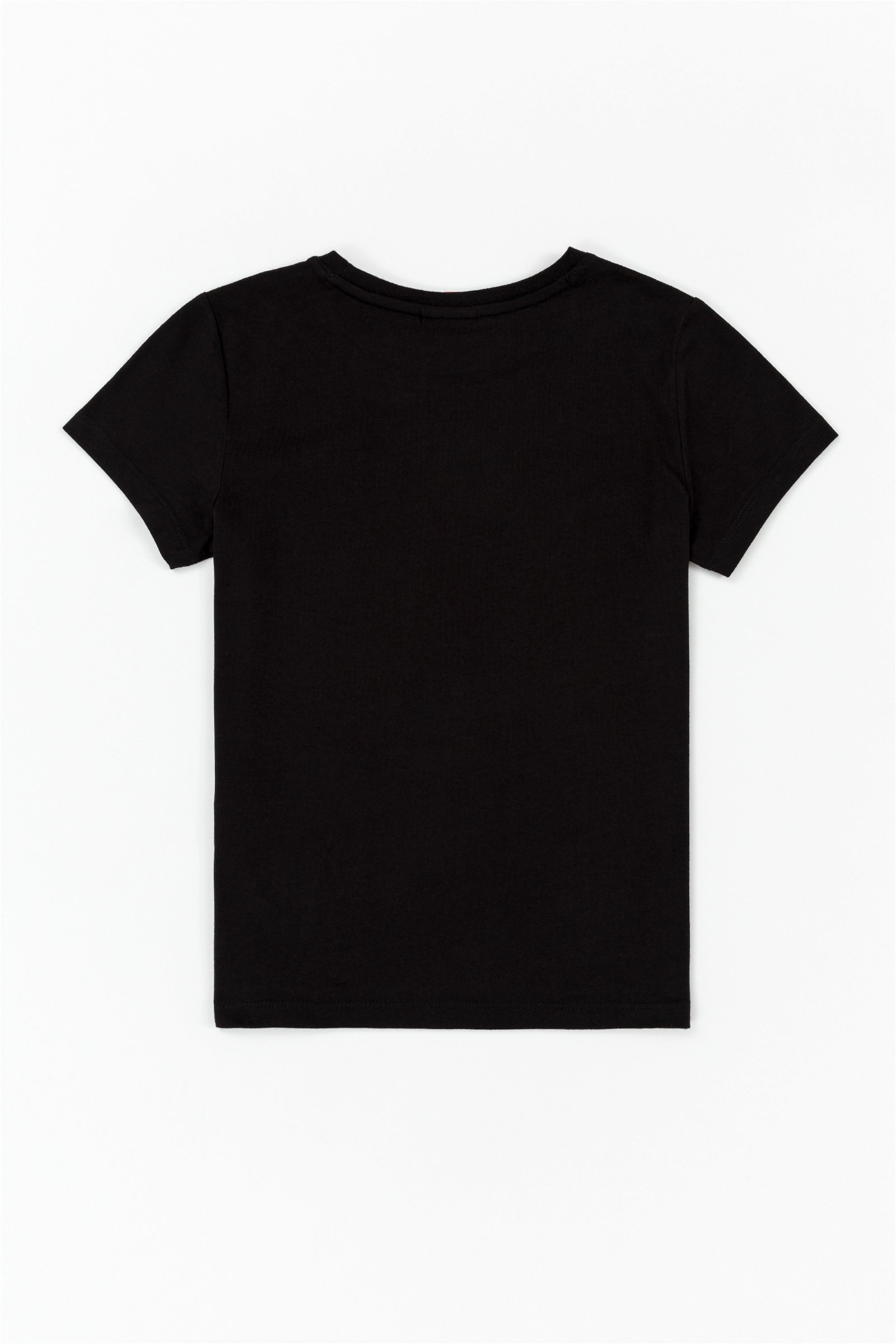 تی شرت یقه گرد سیاه  استاندارد فیت آستین کوتاه پسرانه یو اس پولو | US POLO ASSN
