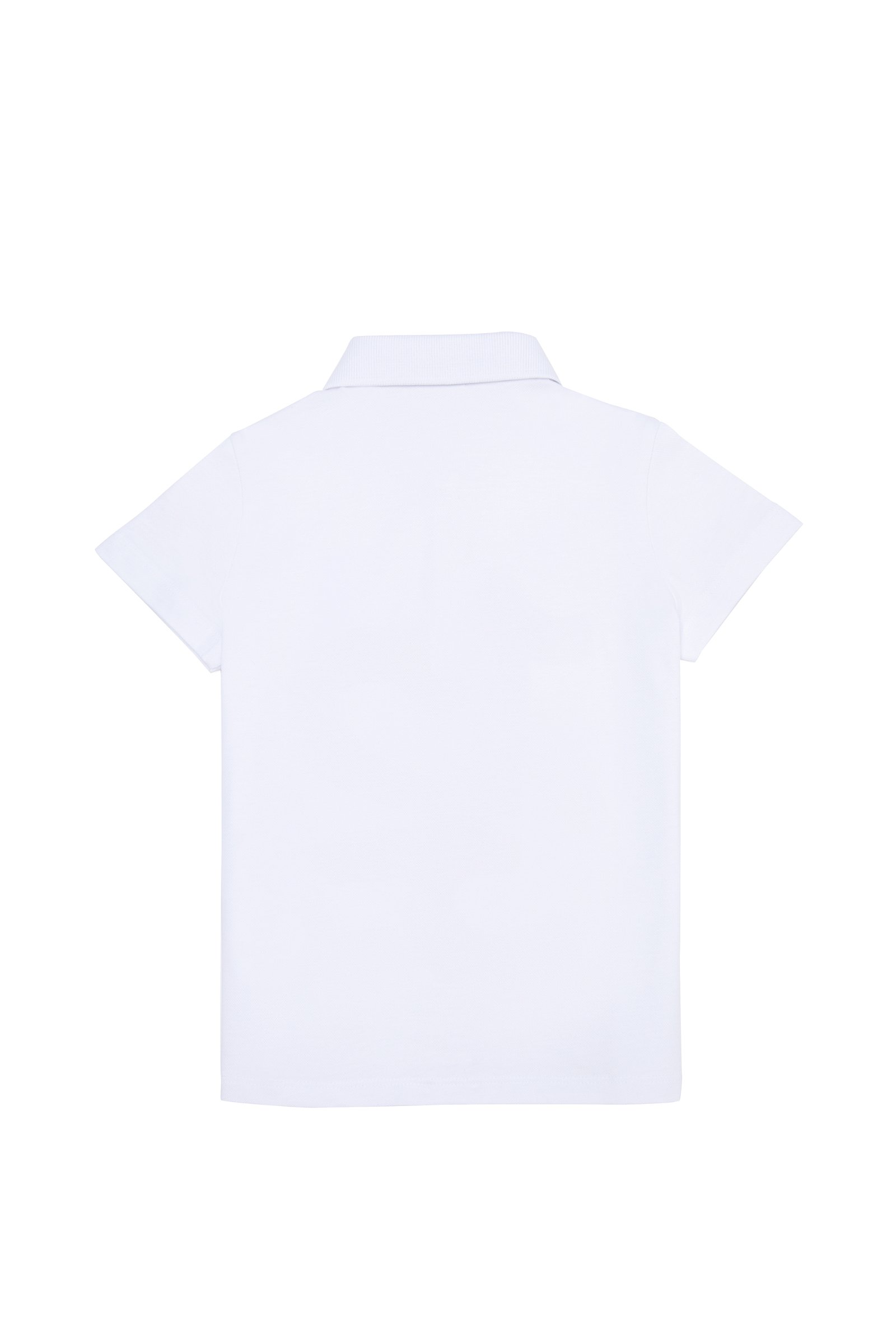 تی شرت یقه پولو سفید  استاندارد فیت  دخترانه یو اس پولو | US POLO ASSN