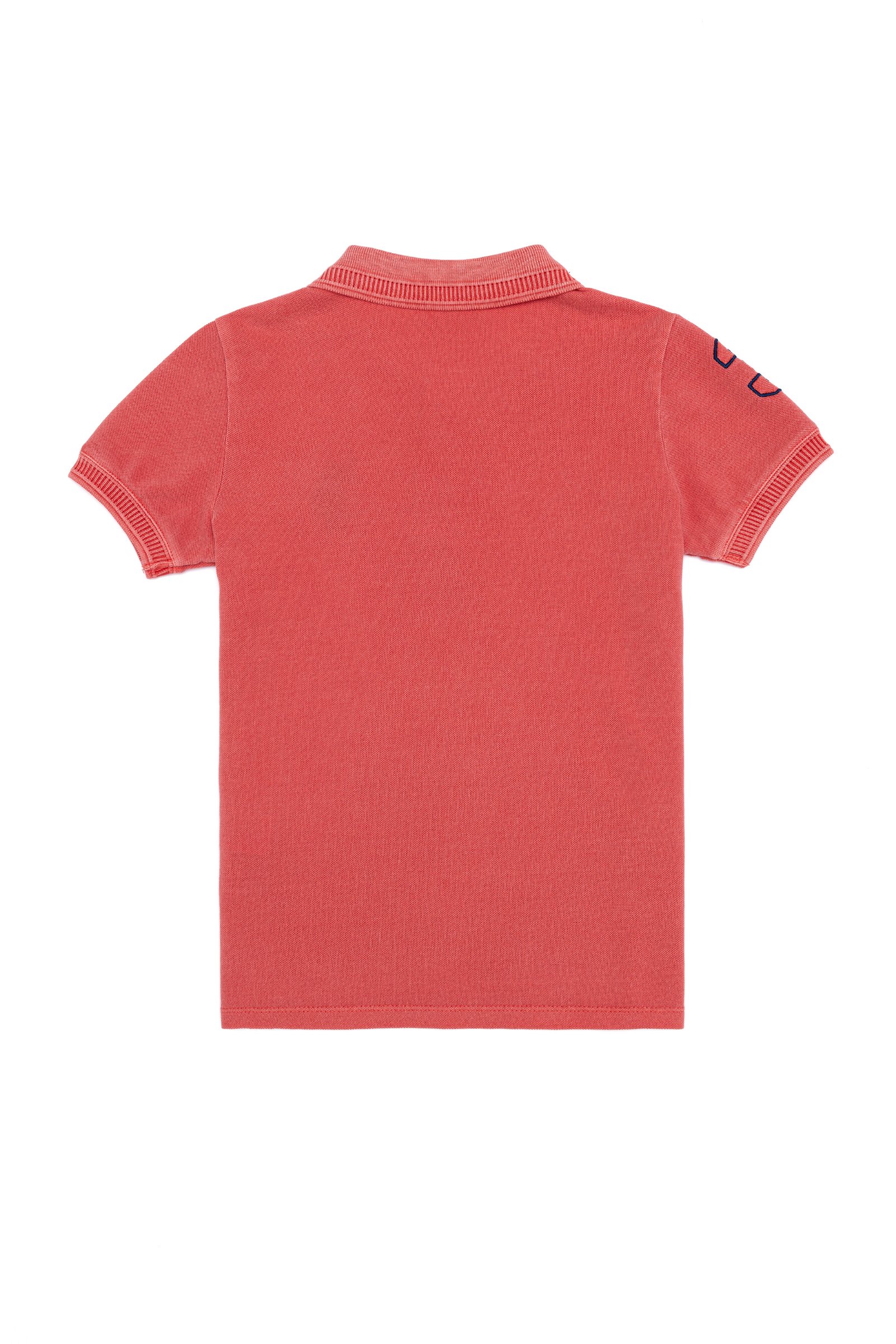 تی شرت یقه پولو قرمز  استاندارد فیت آستین کوتاه پسرانه یو اس پولو | US POLO ASSN