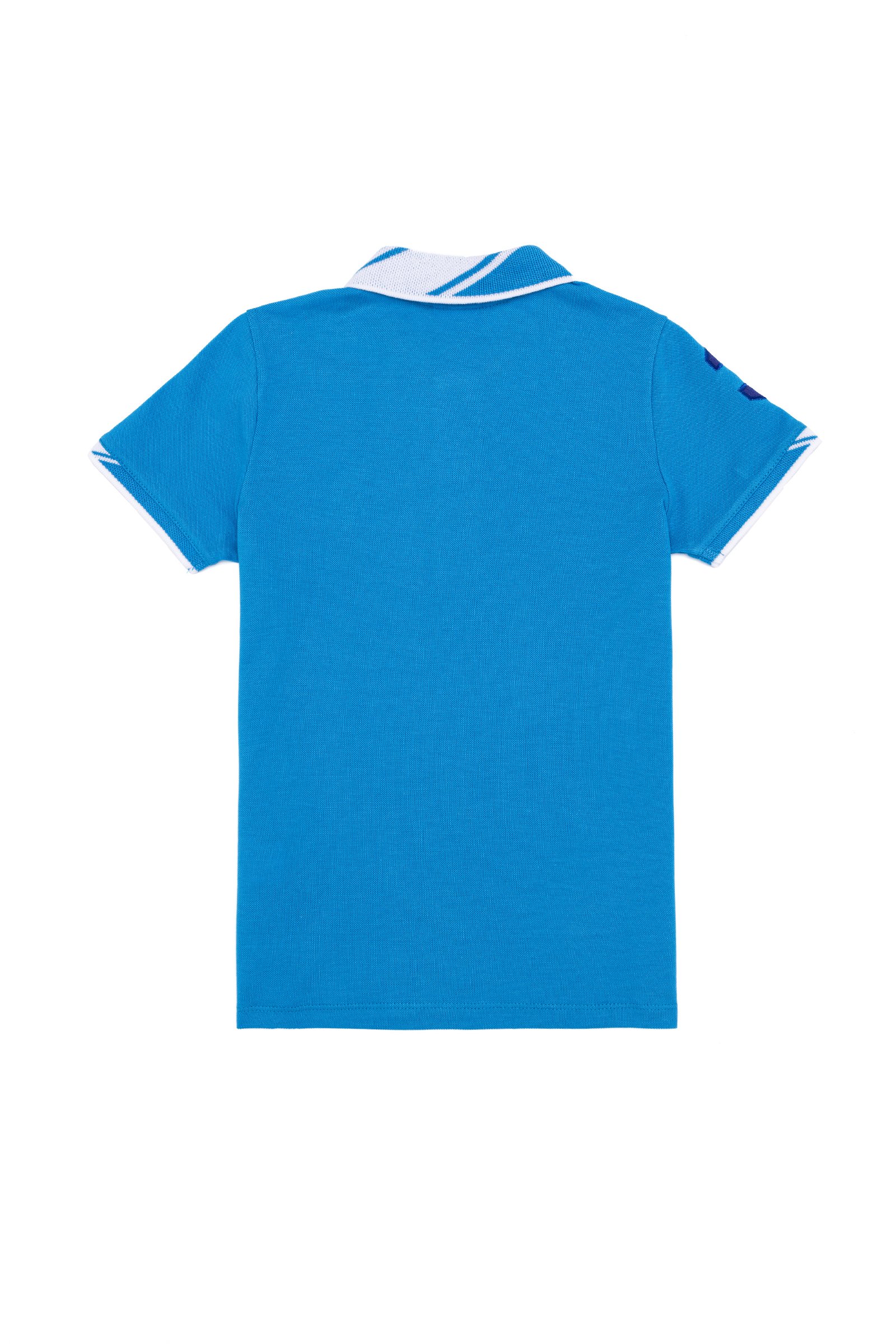تی شرت یقه پولو آبی کوبالت  استاندارد فیت آستین کوتاه پسرانه یو اس پولو | US POLO ASSN