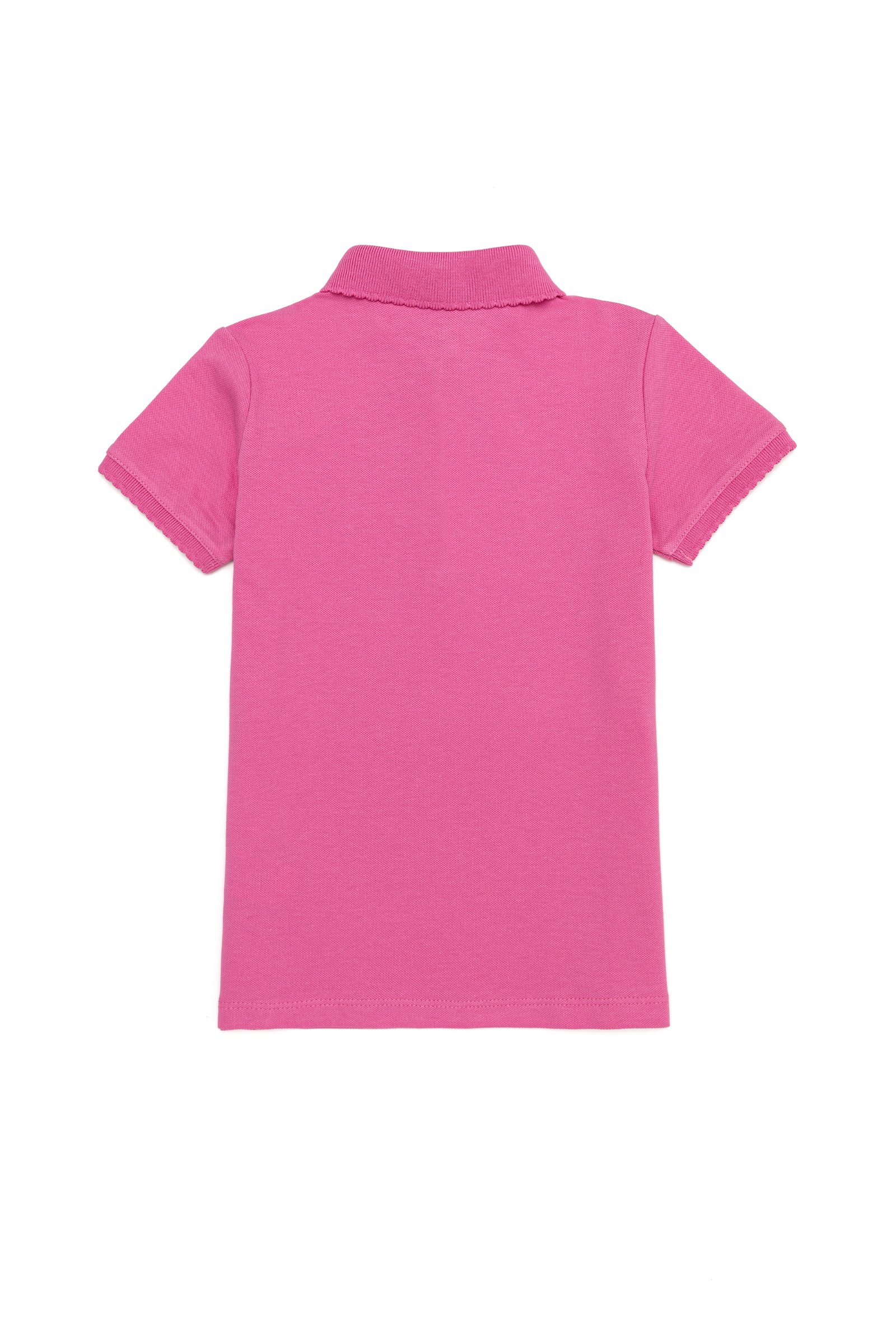 تی شرت یقه پولو صورتی  استاندارد فیت  دخترانه یو اس پولو | US POLO ASSN