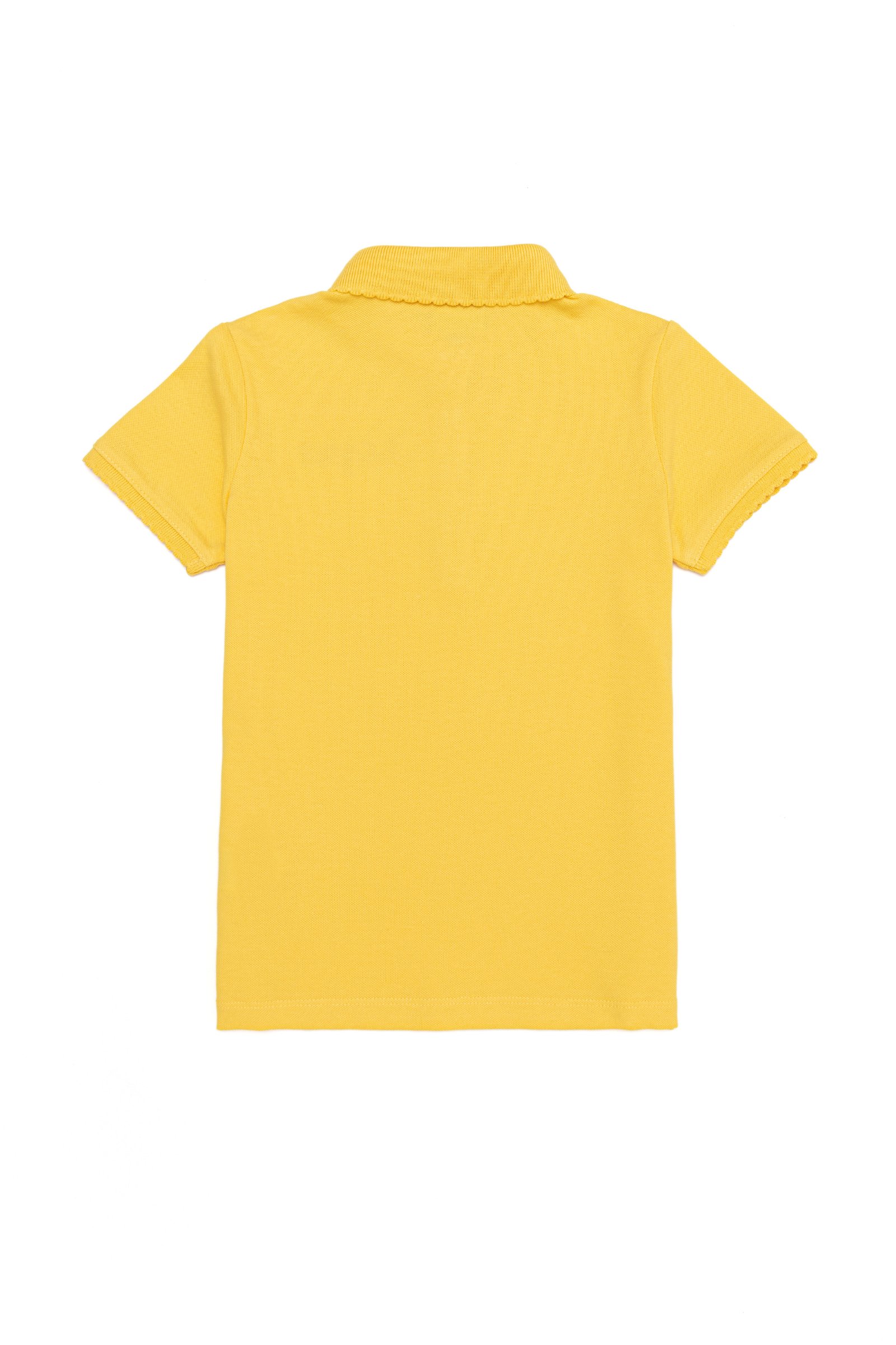 تی شرت یقه پولو زرد روشن  استاندارد فیت  دخترانه یو اس پولو | US POLO ASSN