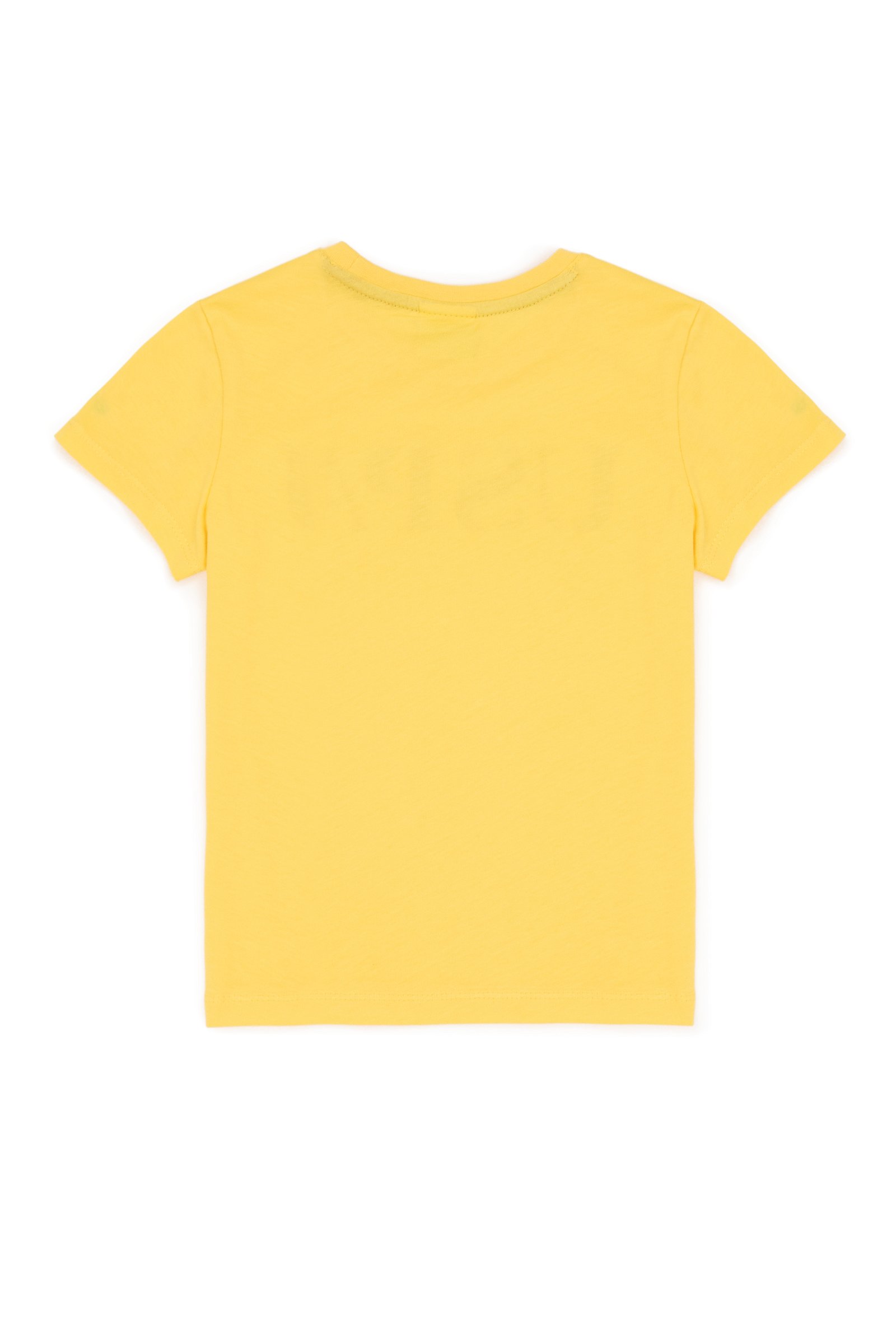 تی شرت یقه گرد زرد روشن  استاندارد فیت آستین کوتاه پسرانه یو اس پولو | US POLO ASSN
