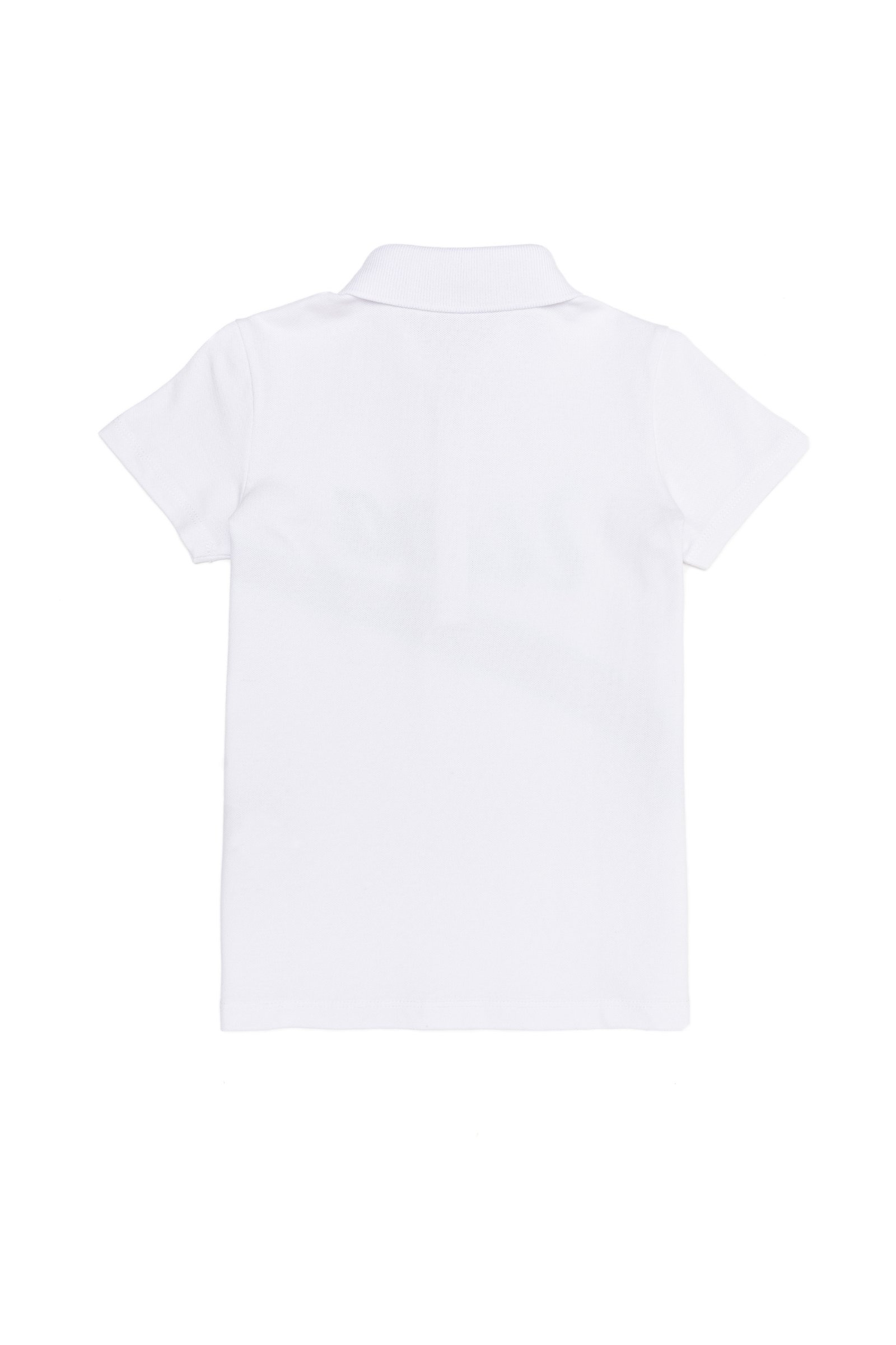 تی شرت یقه پولو سفید  استاندارد فیت  دخترانه یو اس پولو | US POLO ASSN