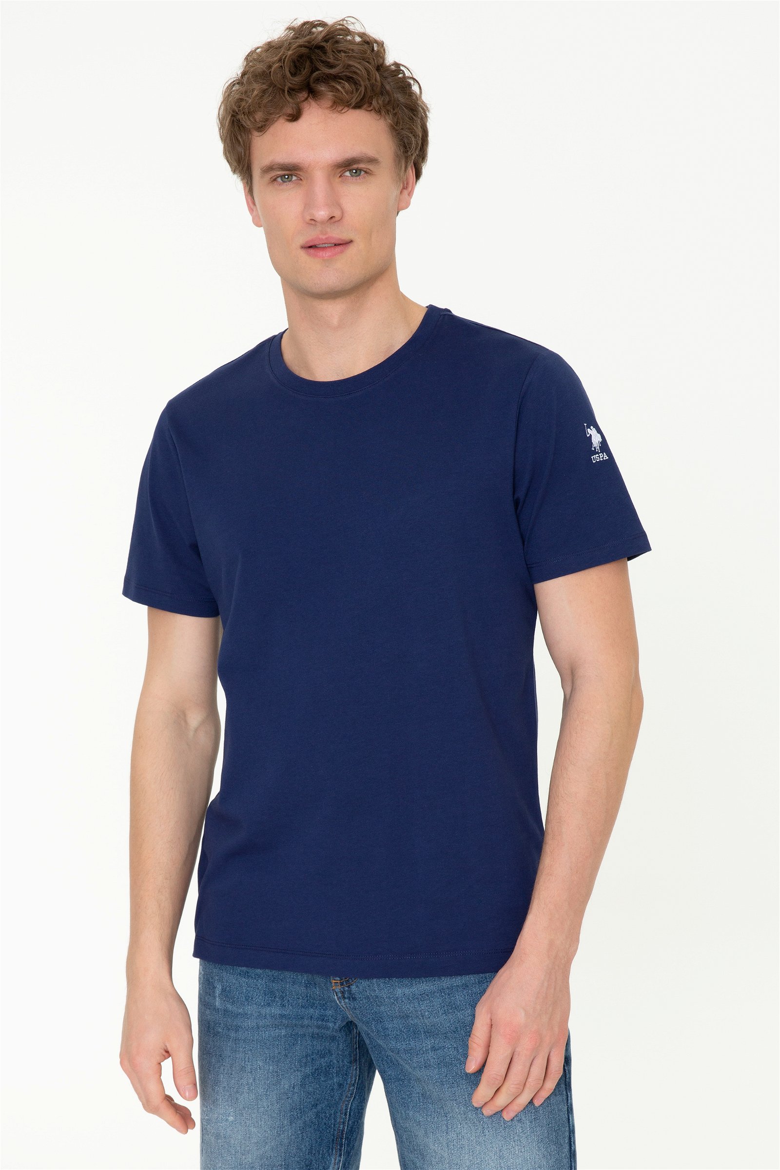 تی شرت  لاجورد  رگولار آستین کوتاه مردانه یو اس پولو | US POLO ASSN