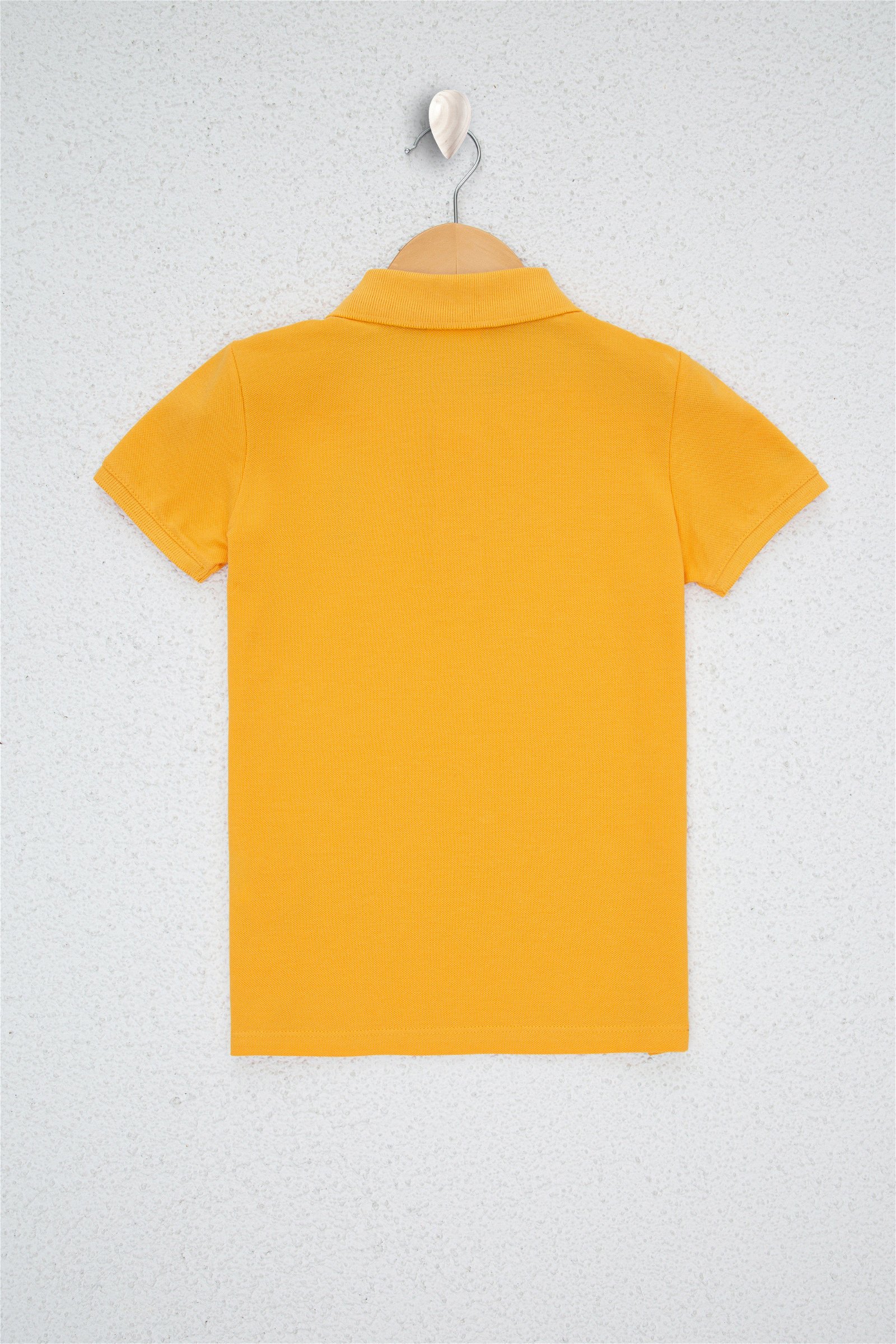 تی شرت یقه پولو زرد  استاندارد فیت آستین کوتاه پسرانه یو اس پولو | US POLO ASSN