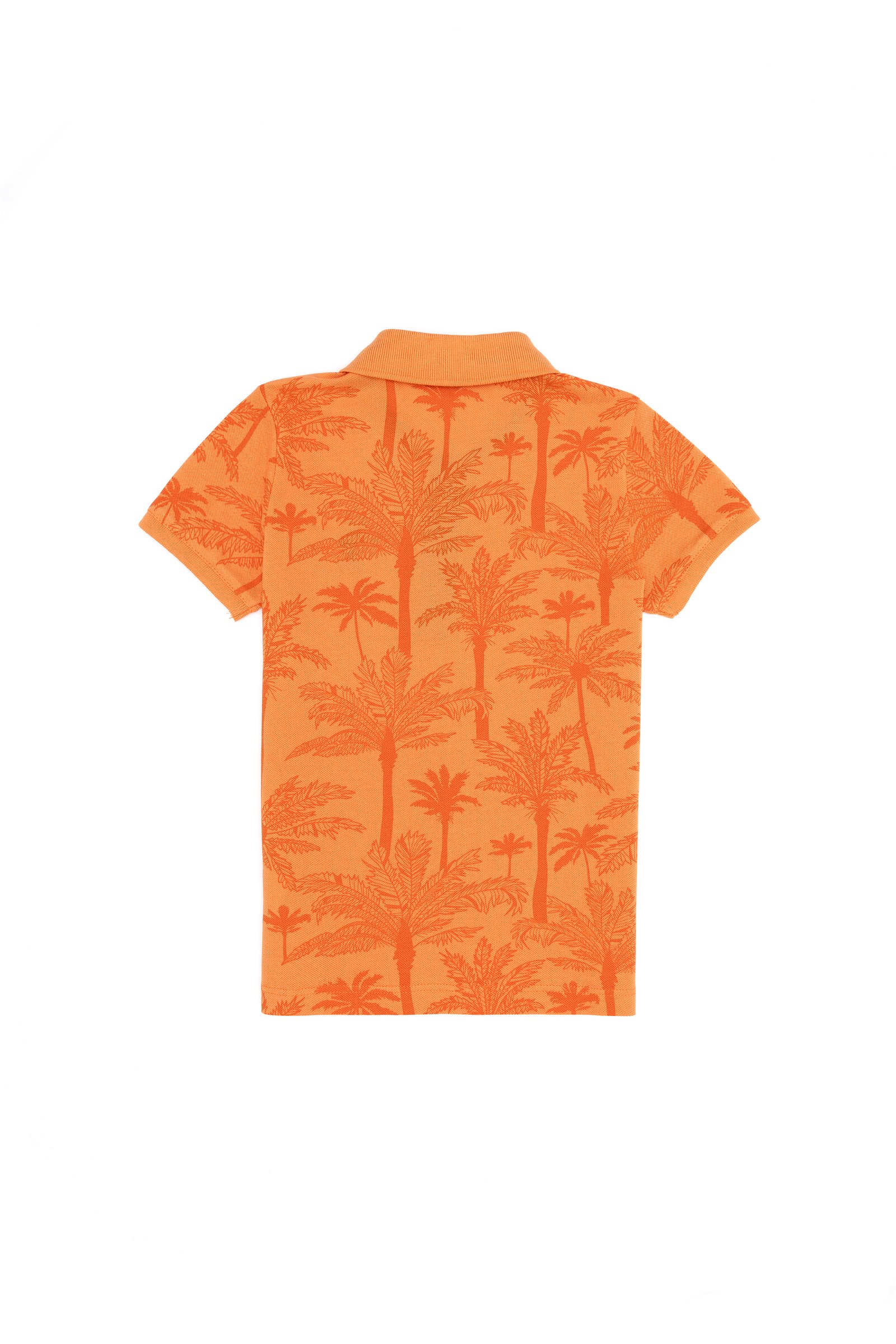 تی شرت یقه پولو نارنجی  استاندارد فیت آستین کوتاه پسرانه یو اس پولو | US POLO ASSN