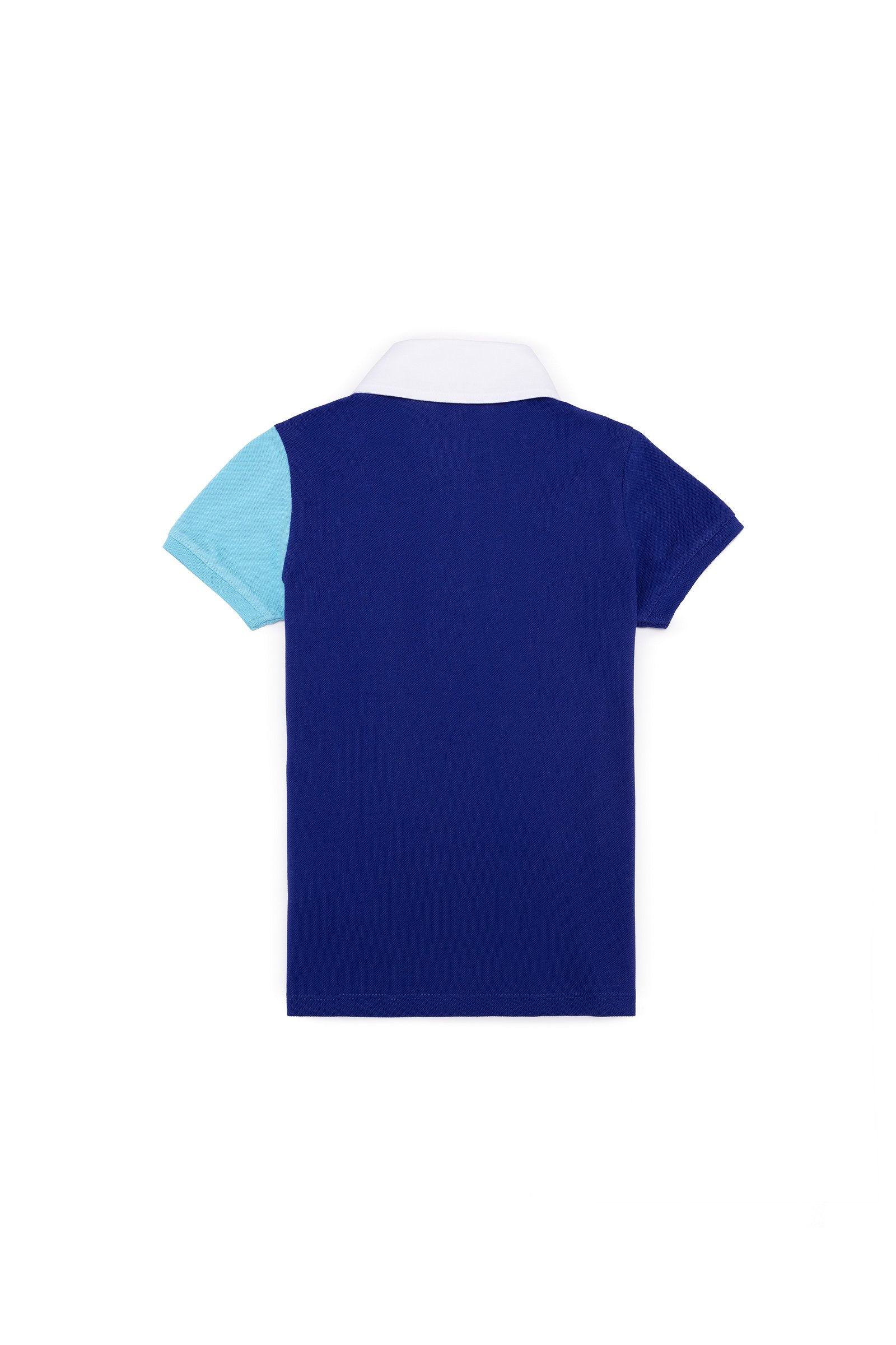 تی شرت یقه پولو آبی  استاندارد فیت آستین کوتاه پسرانه یو اس پولو | US POLO ASSN