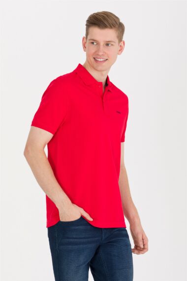 تی شرت یقه پولو قرمز  رگولار  مردانه یو اس پولو | US POLO ASSN