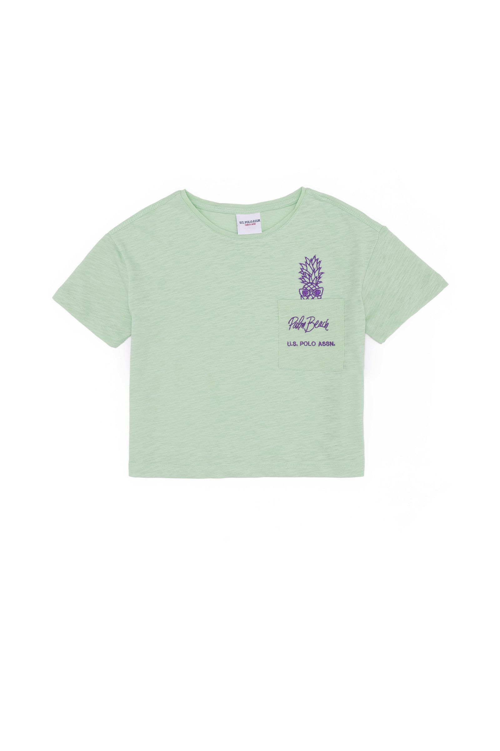 تی شرت  نعناعی  رگولار  دخترانه یو اس پولو | US POLO ASSN