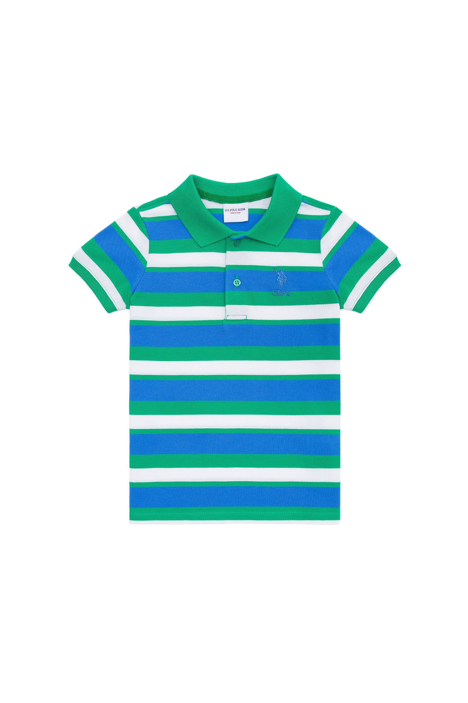 تی شرت  سبز  استاندارد فیت  پسرانه یو اس پولو | US POLO ASSN