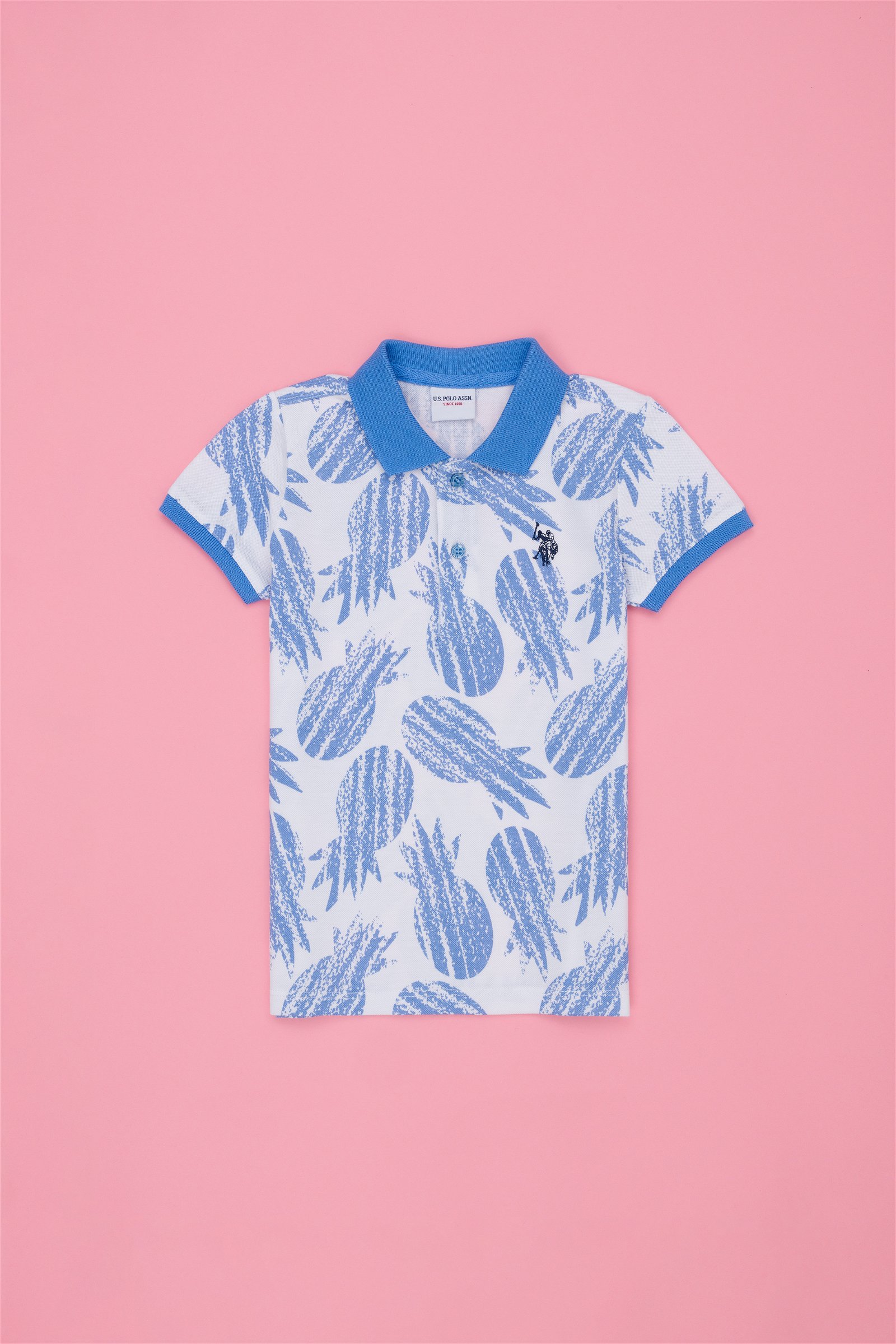 تی شرت  آبی کوبالت  استاندارد فیت  پسرانه یو اس پولو | US POLO ASSN