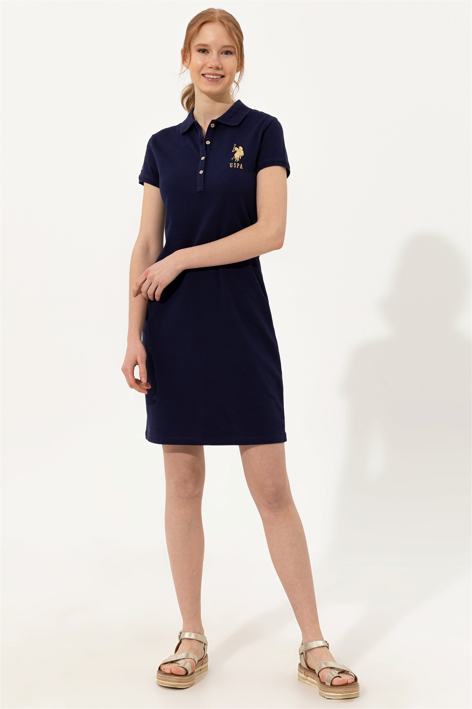لباس بافته شده  لاجورد  استاندارد فیت  زنانه یو اس پولو | US POLO ASSN